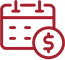 Calendar with Dollar Sign Icon