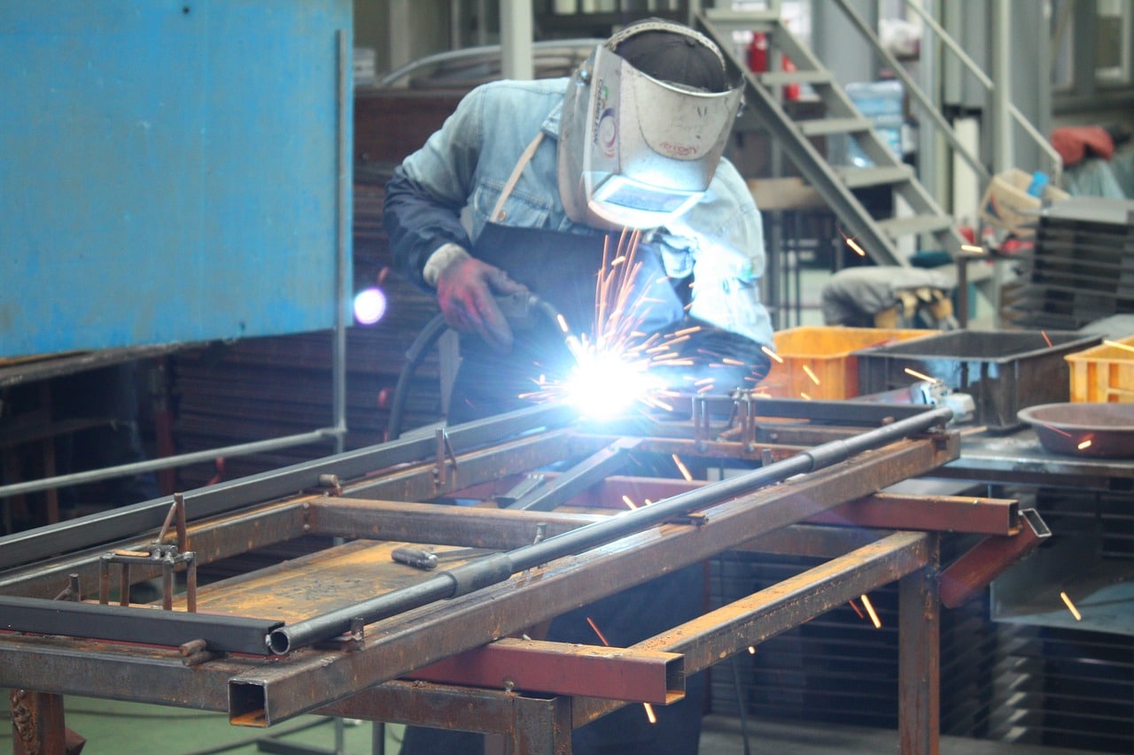 Man welding