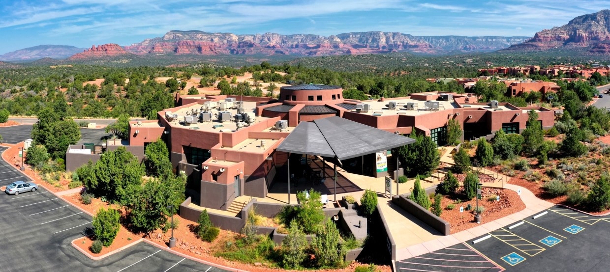 Aerial view of YAVAPAI COLLEGE