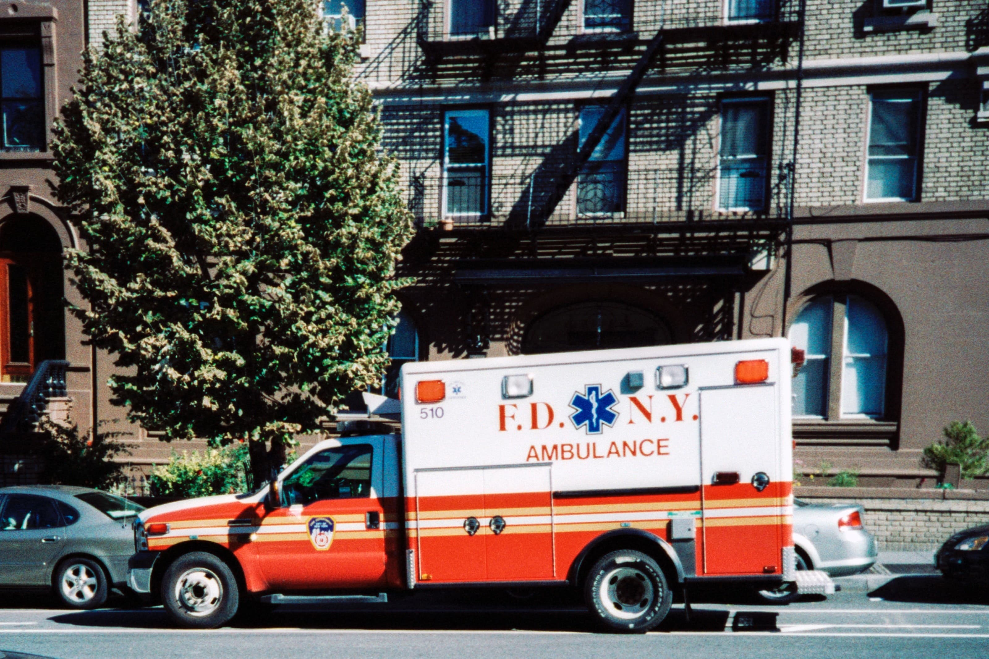 Parked ambulance in New York
